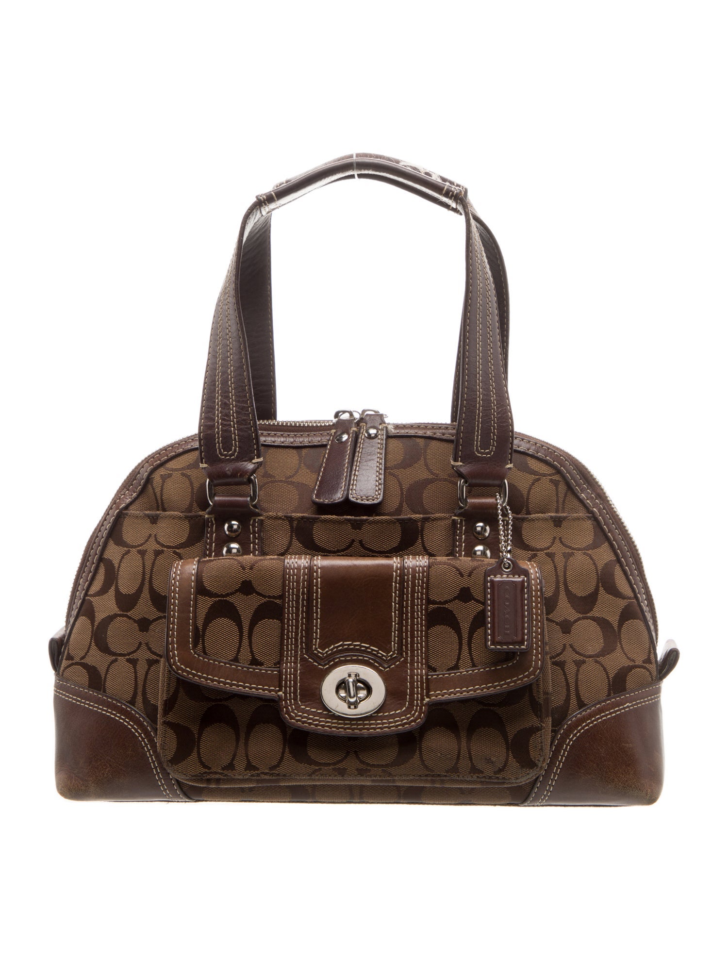 Coach Canvas Top Handle Bag