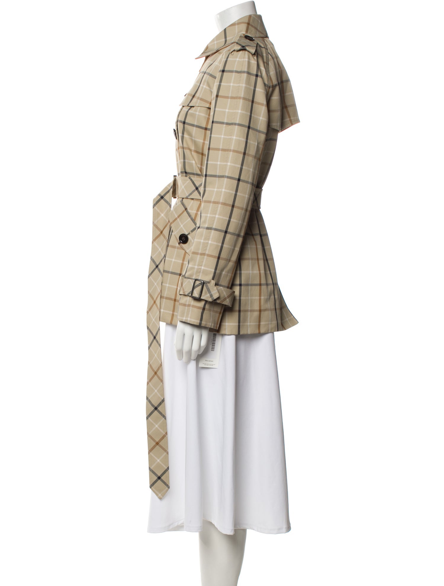 Coach Plaid Print Utility Jacket