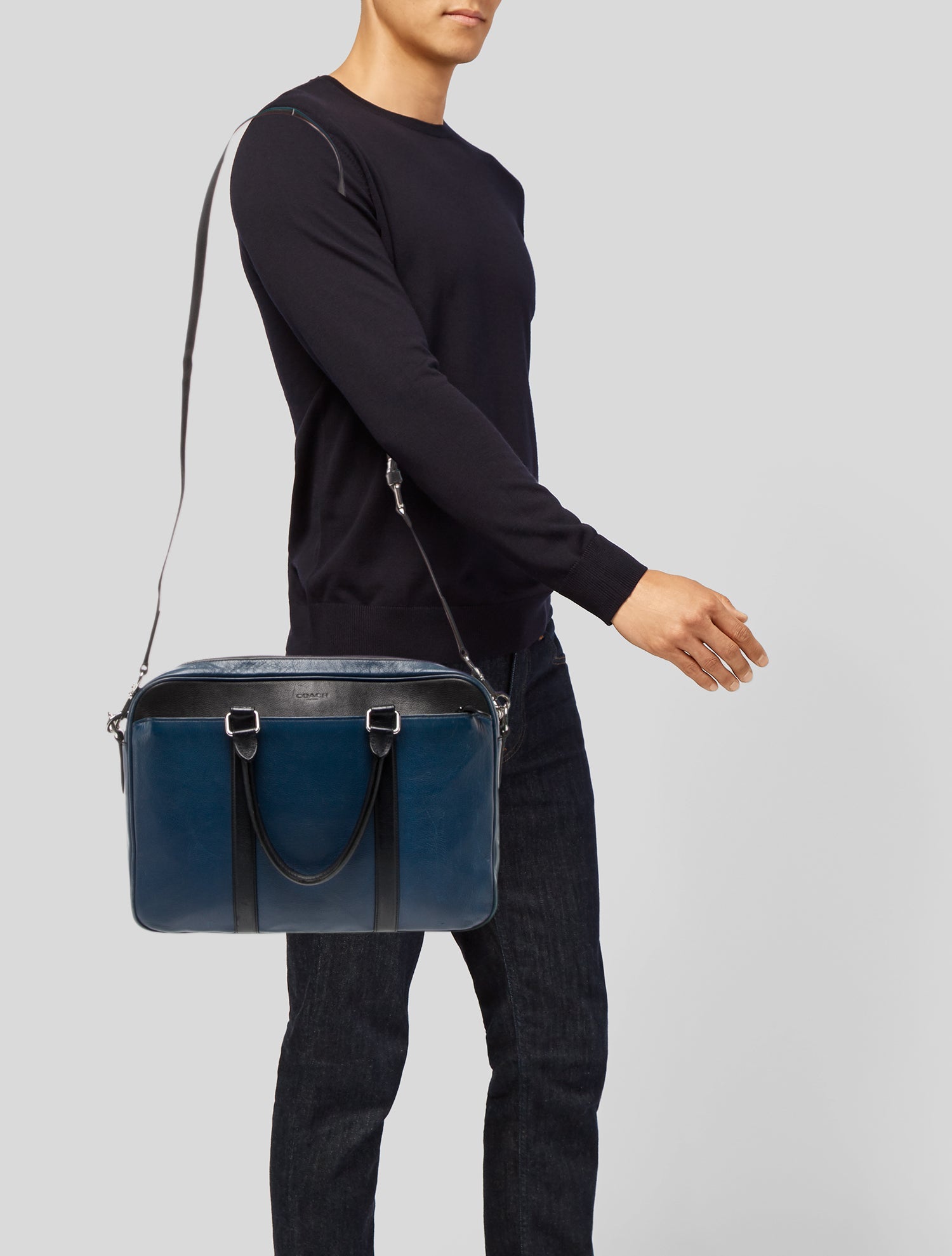 Coach Leather Messenger Bag