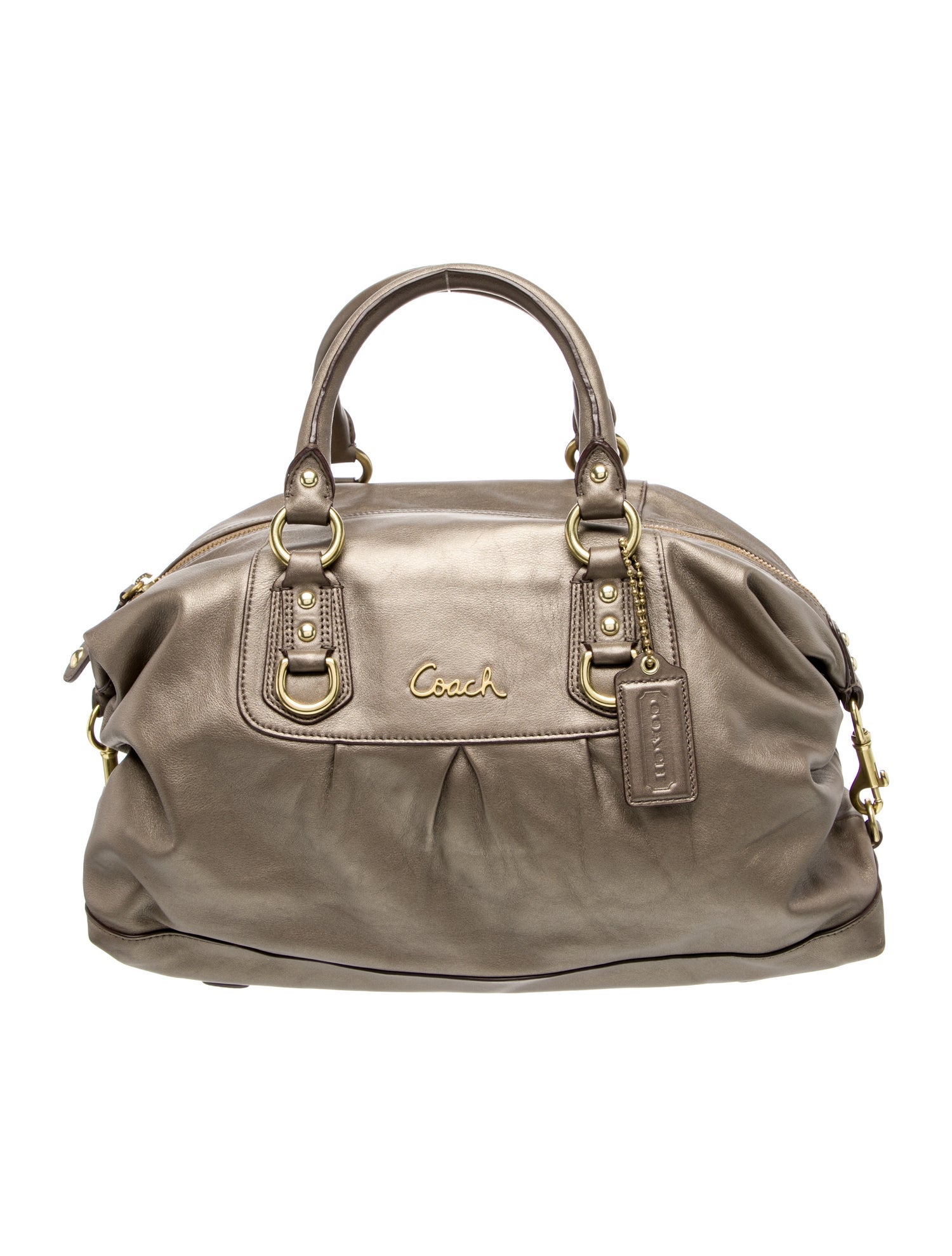 Coach Leather Top Handle Bag