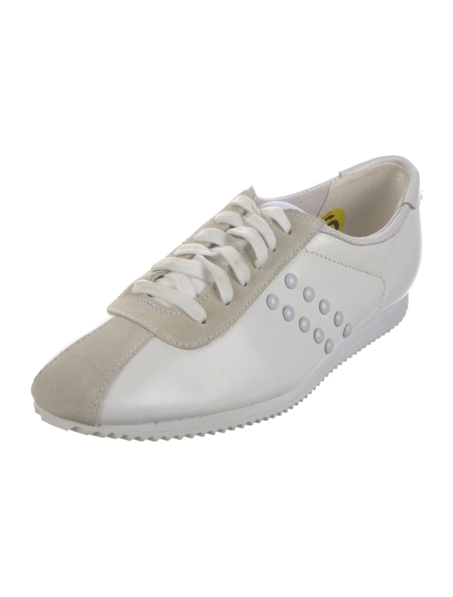 Coach Leather Studded Accents Sneakers