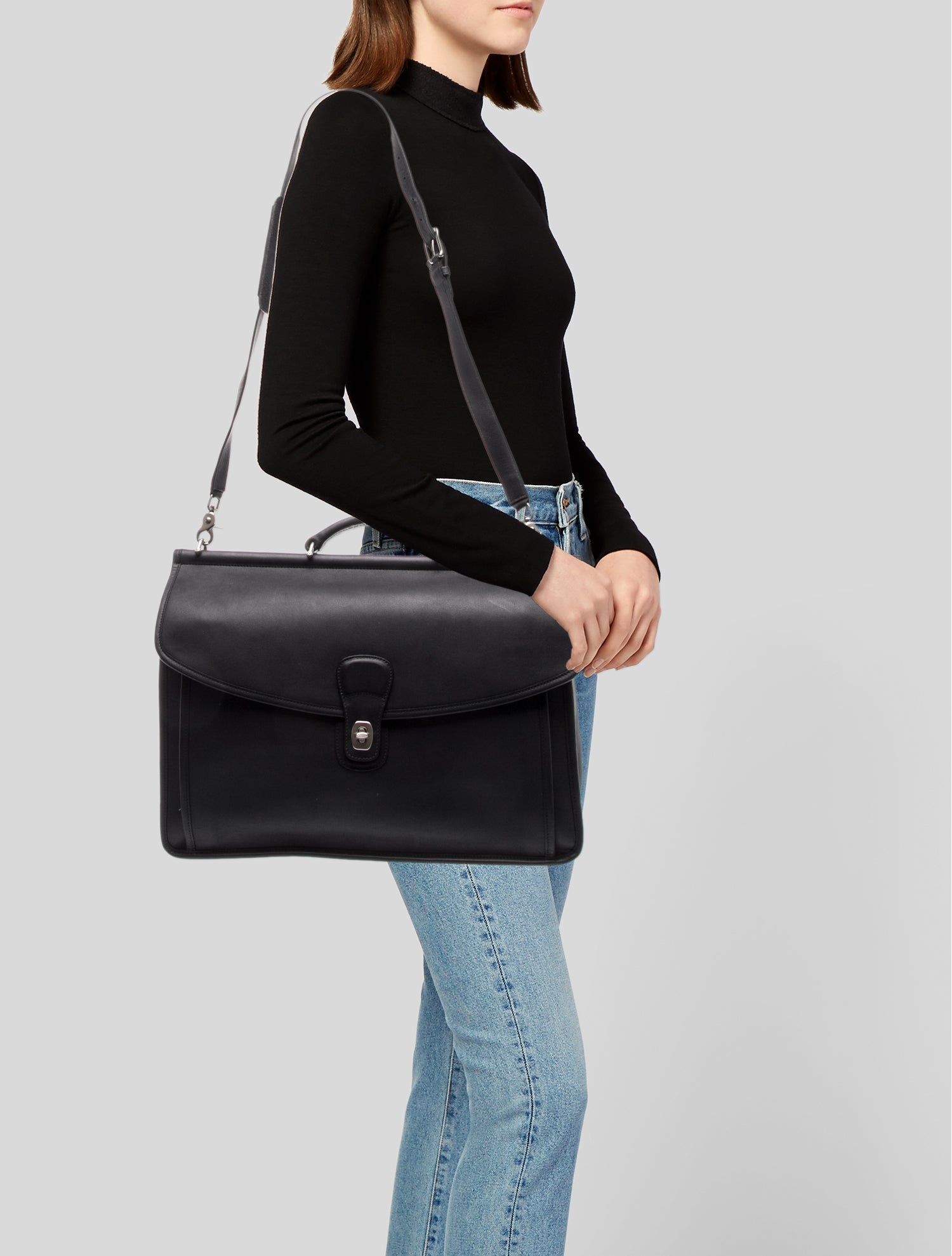 Coach Leather Metropolitan w/ Strap Vintage