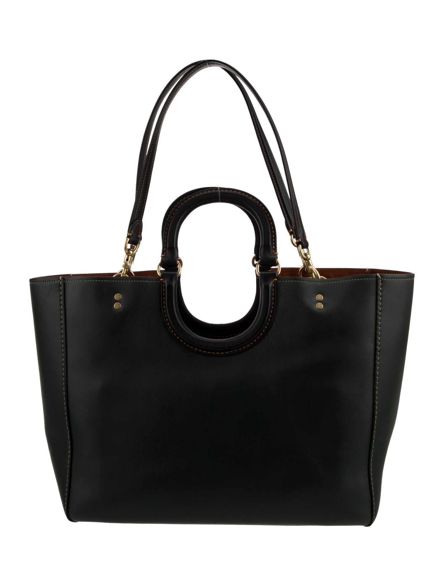 Coach Leather Top Handle Bag