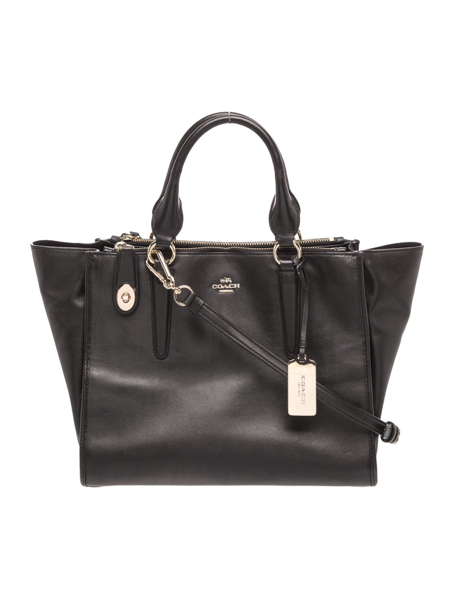 Coach Leather Top Handle Bag