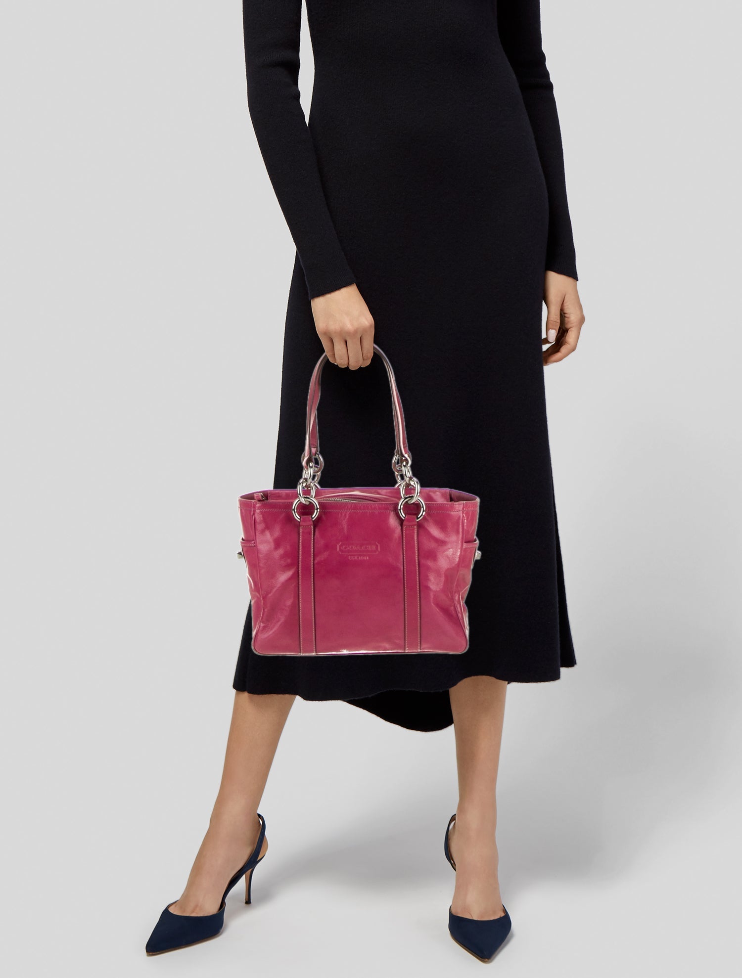 Coach Patent Leather Shoulder Bag