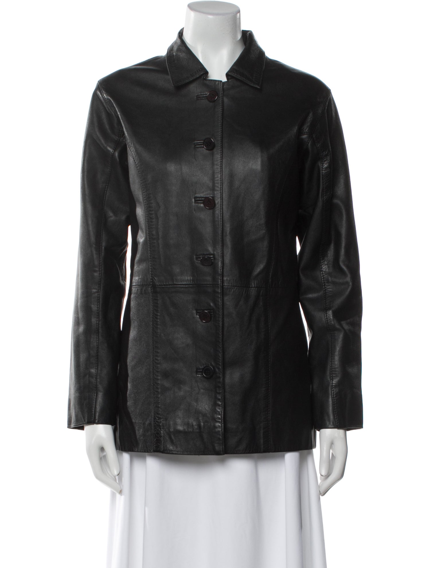 Coach Leather Utility Jacket