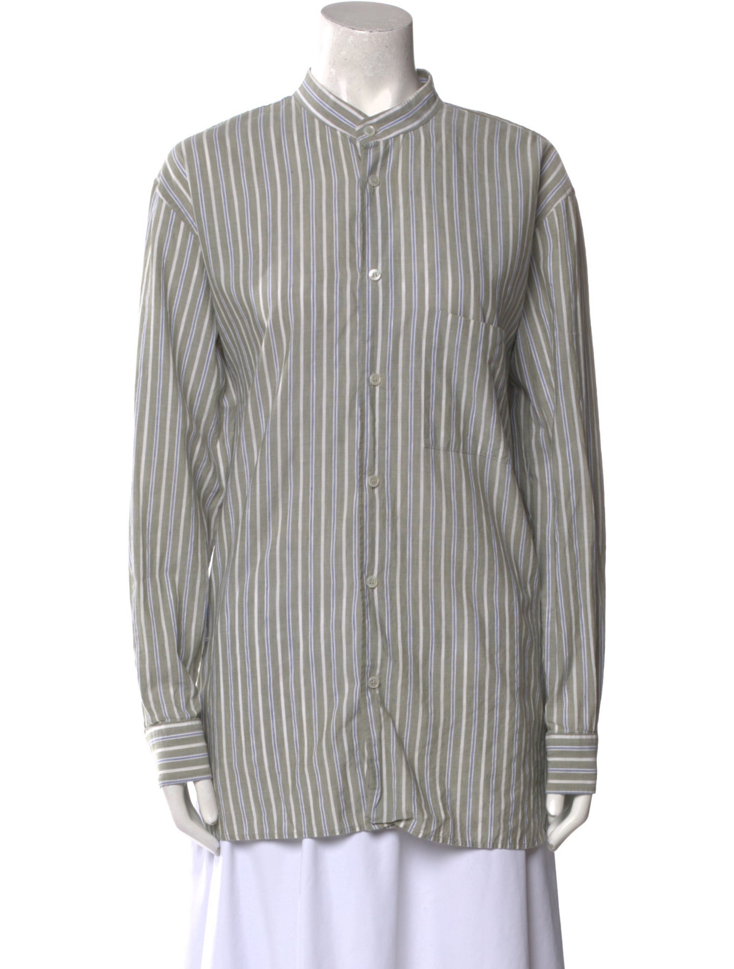 Cristaseya Striped Mock Neck Tunic