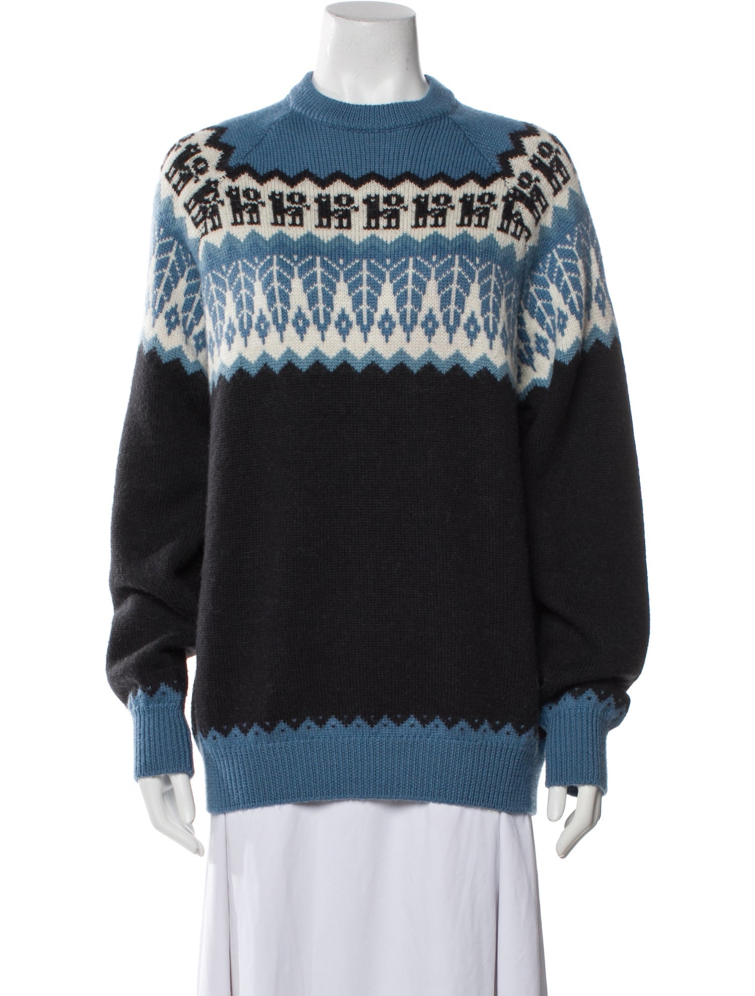 Cristaseya Wool Printed Sweater
