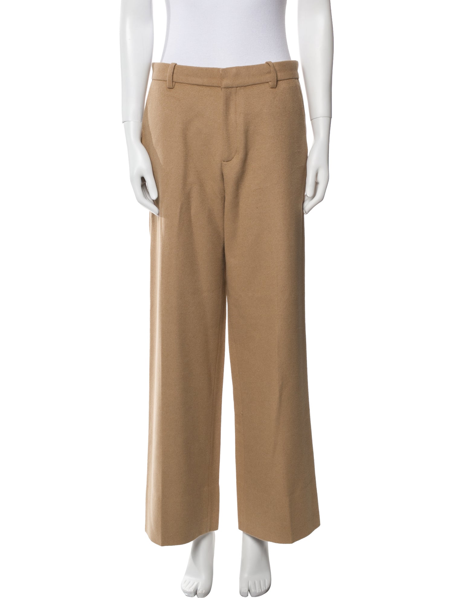Cristaseya Baby Camel Wide Leg Pants