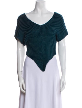 Cristaseya Silk Scoop Neck Sweater