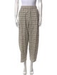 Cristaseya Plaid Print Wide Leg Pants