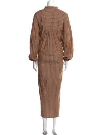 Cristaseya Mock Neck Long Dress