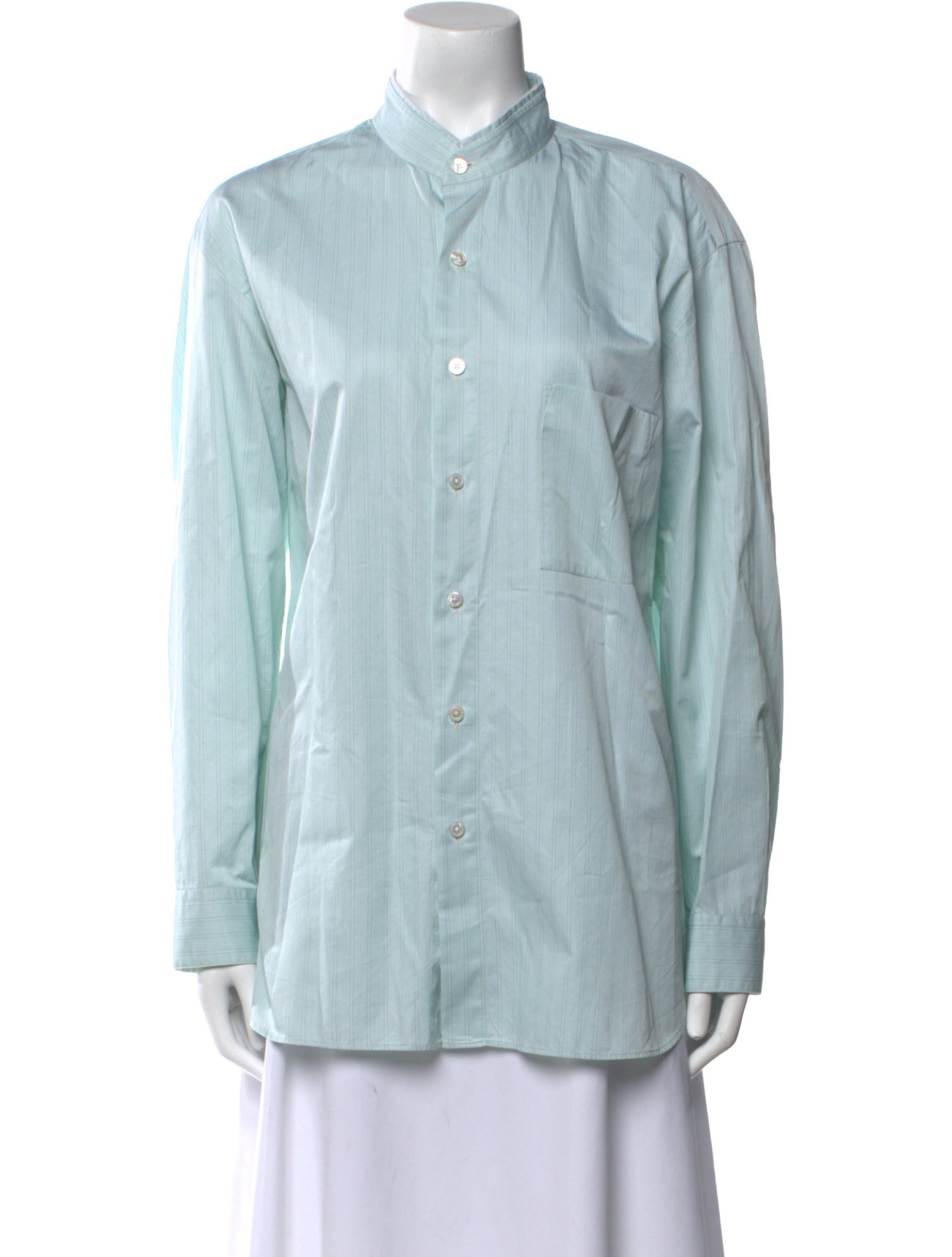 Cristaseya Long Sleeve Button-Up Top