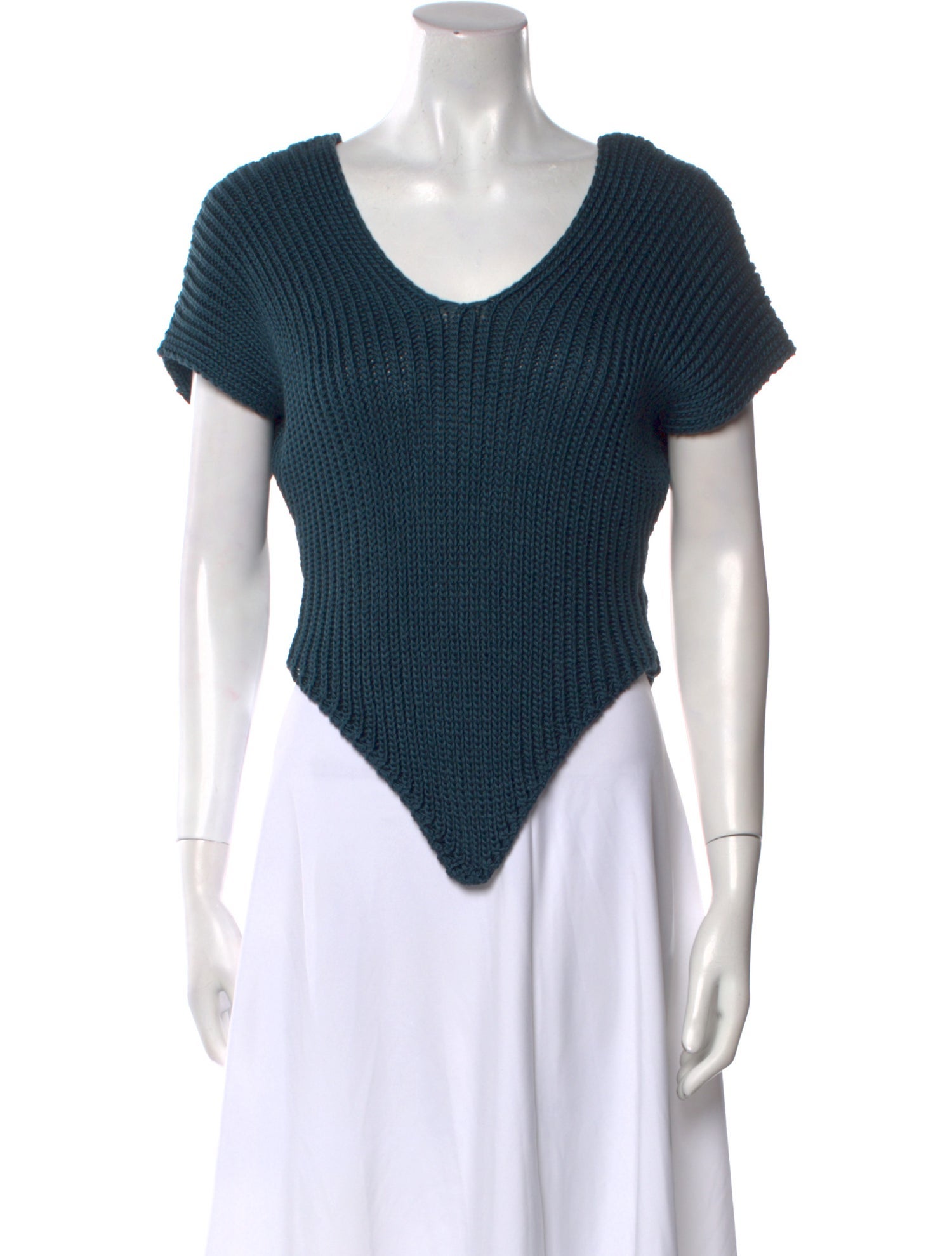 Cristaseya Silk Scoop Neck Crop Top