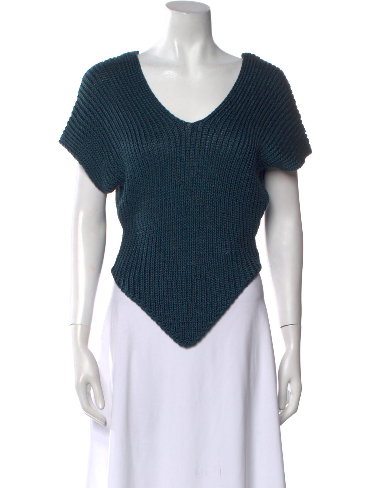 Cristaseya Silk V-Neck Sweater w/ Tags