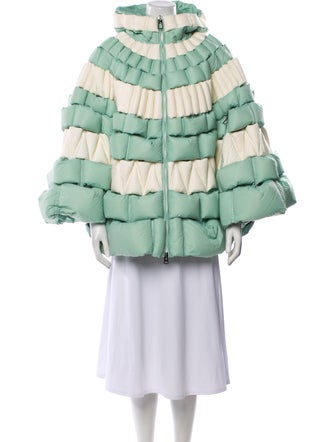 Christopher Raxxy Colorblock Pattern Cape