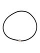 Cédé Platinum Diamond Rubber Convertible Choker Necklace Bracelet