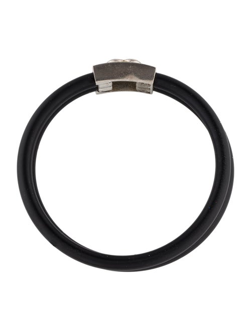 Cédé Platinum Diamond Heart Double Rubber Bracelet