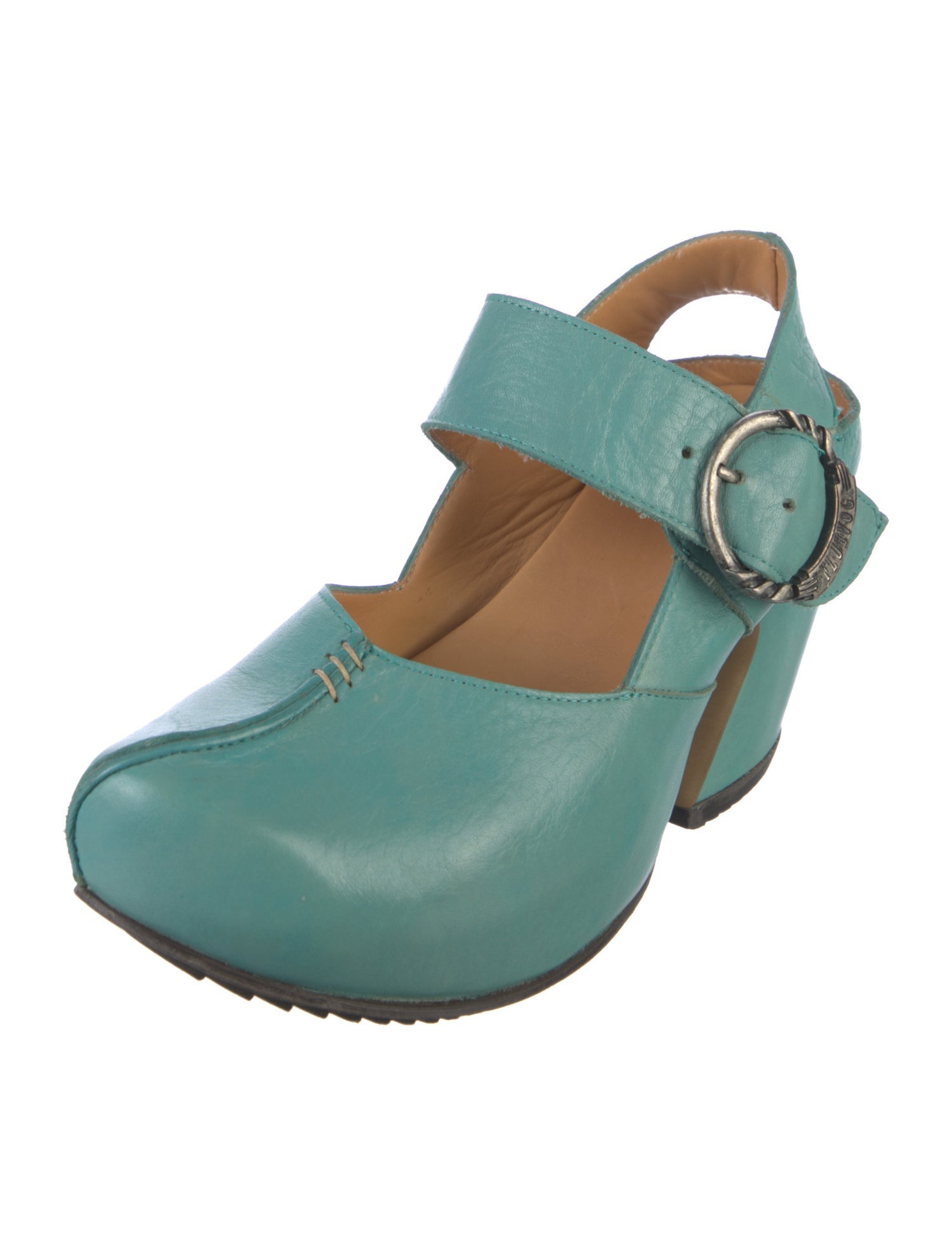 John Fluevog Leather Slingback Sandals