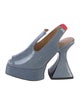 Comme Des Garcons x John Fluevog Leather Slingback Pumps