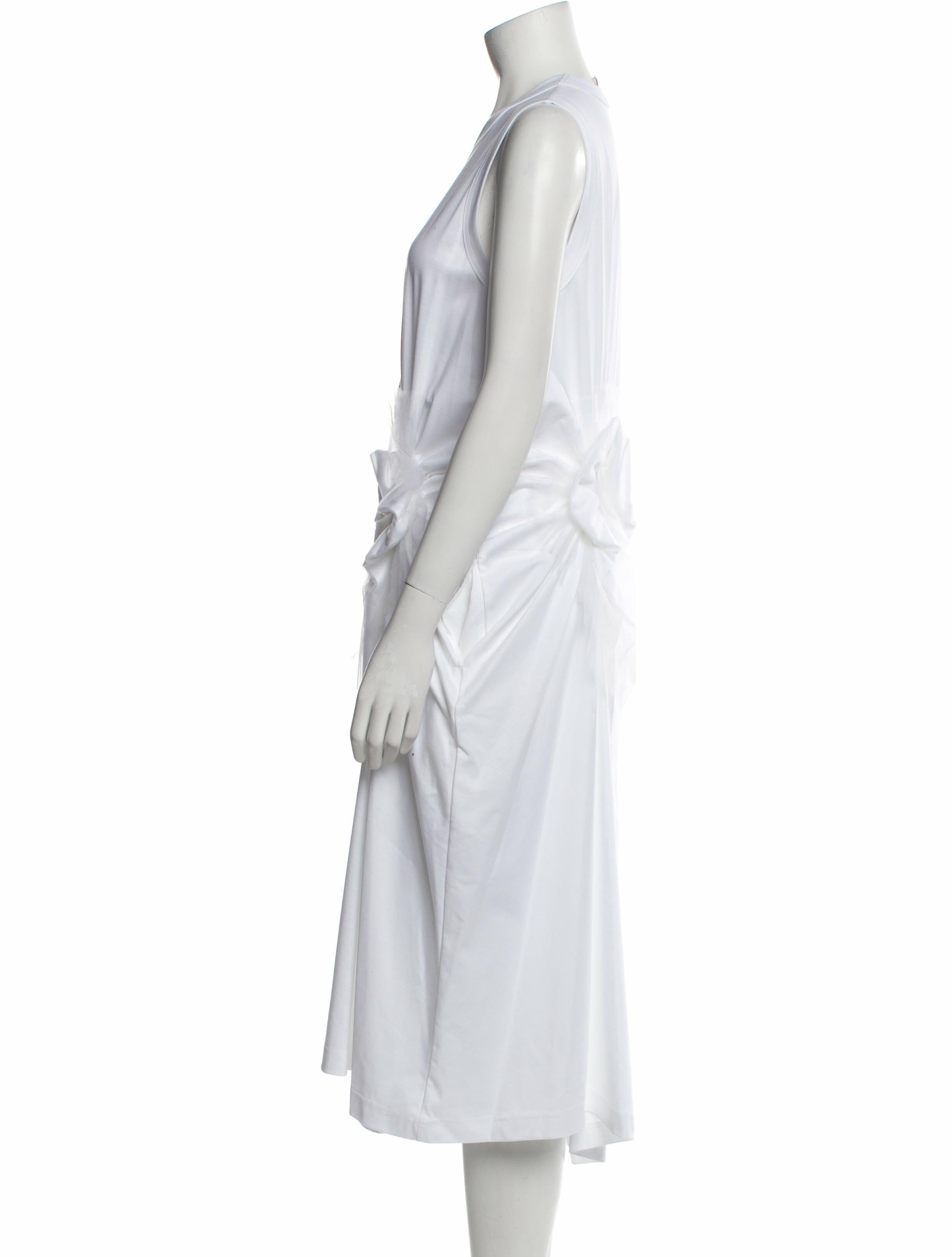 Comme des Garçons Noir Kei Ninomiya Crew Neck Midi Length Dress