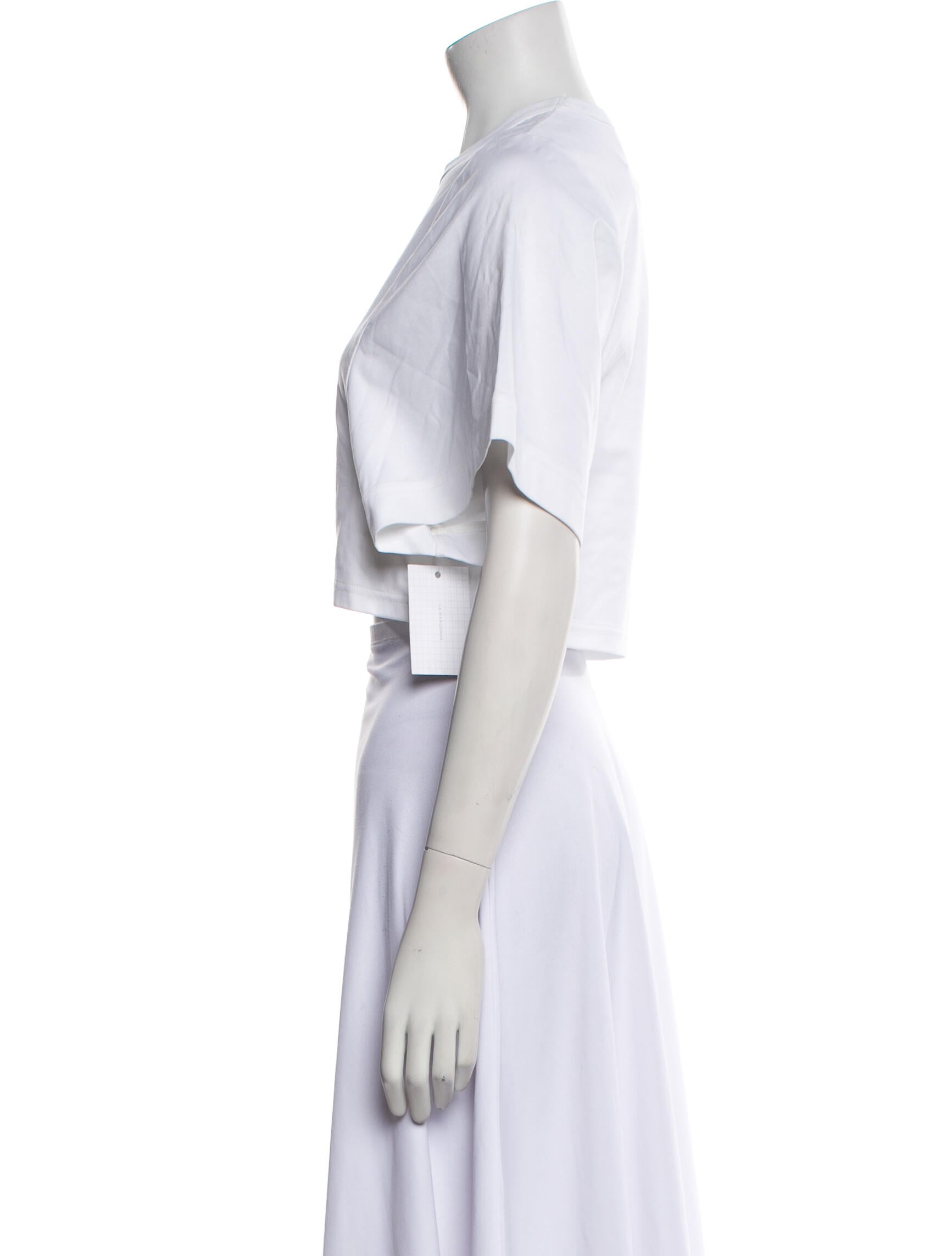 Comme des Garçons Noir Kei Ninomiya Crew Neck Short Sleeve Crop Top w/ Tags