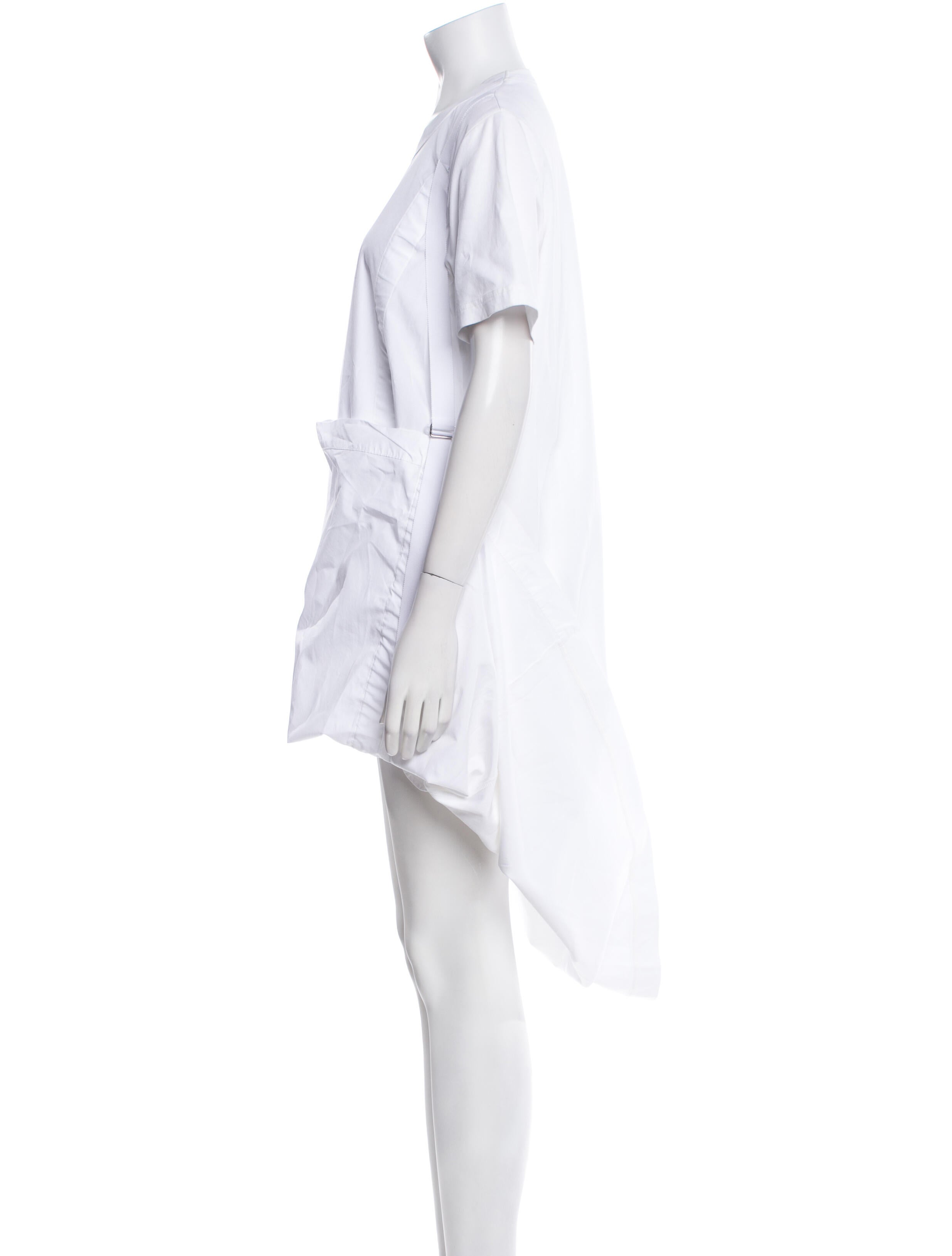 Comme des Garçons Noir Kei Ninomiya Crew Neck Midi Length Dress