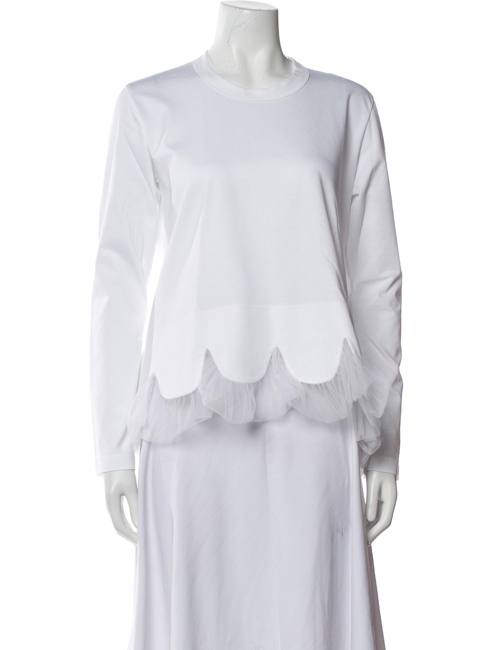 Comme des Garçons Noir Kei Ninomiya Crew Neck Long Sleeve Top w/ Tags