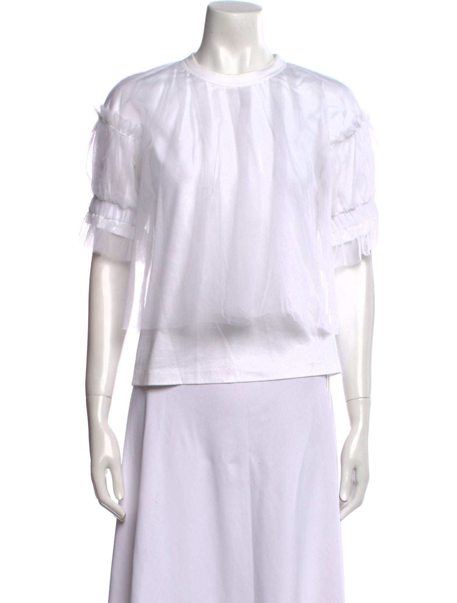 Comme des Garçons Noir Kei Ninomiya Crew Neck Short Sleeve Blouse