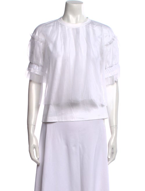 Comme des Garçons Noir Kei Ninomiya Crew Neck Short Sleeve Blouse