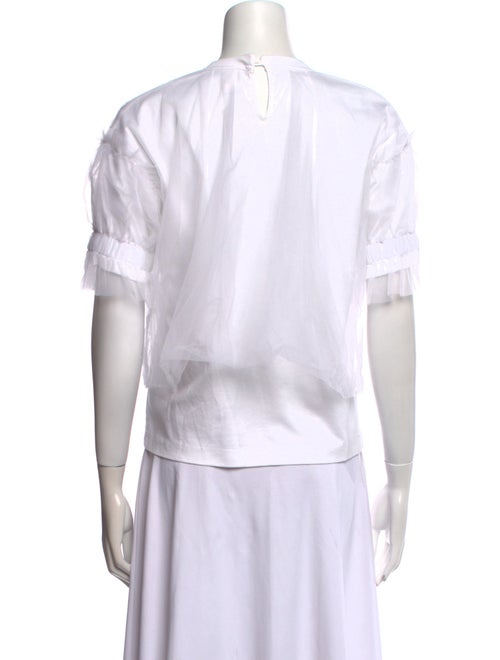 Comme des Garçons Noir Kei Ninomiya Crew Neck Short Sleeve Blouse