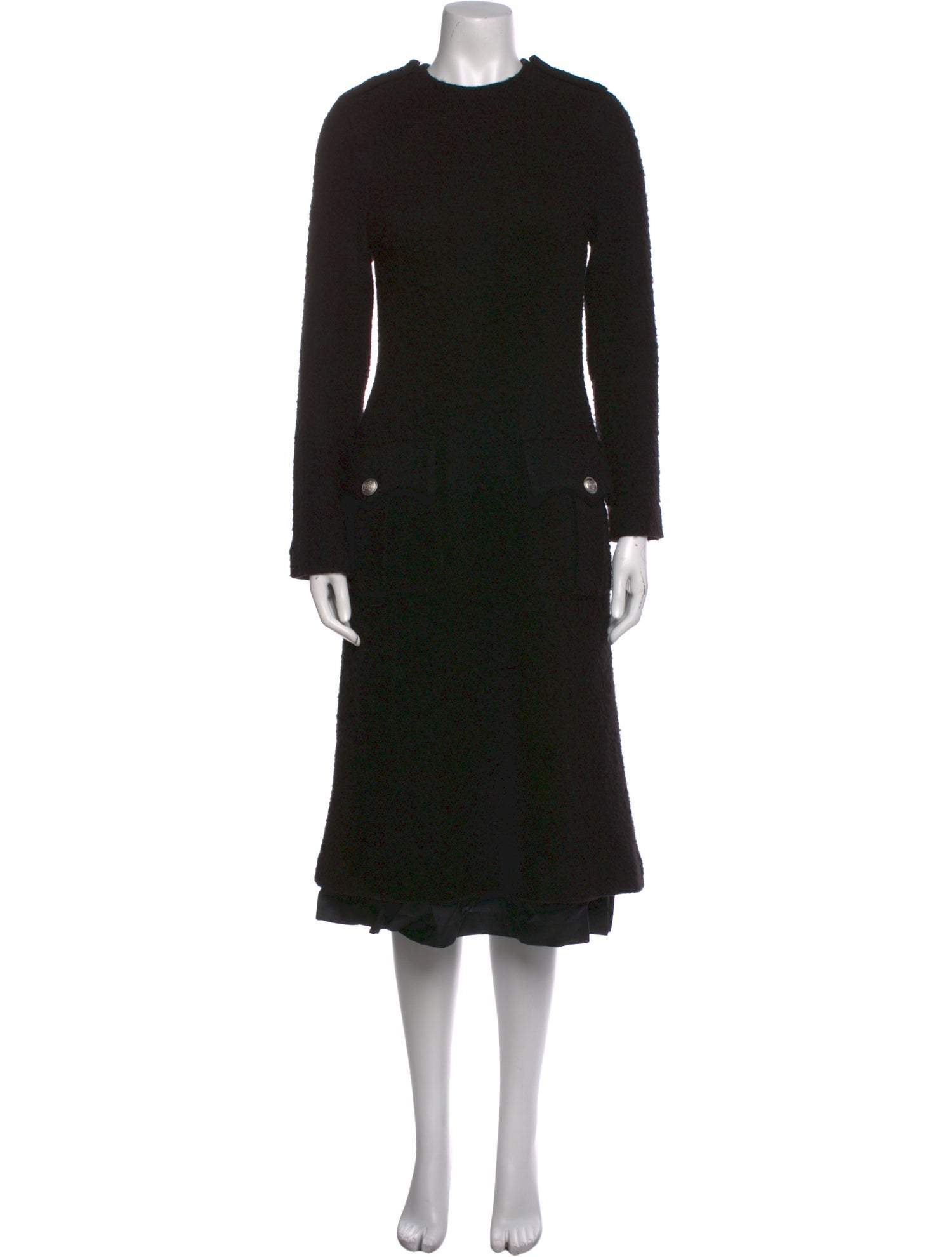 Comme des Garçons Noir Kei Ninomiya Mock Neck Long Dress