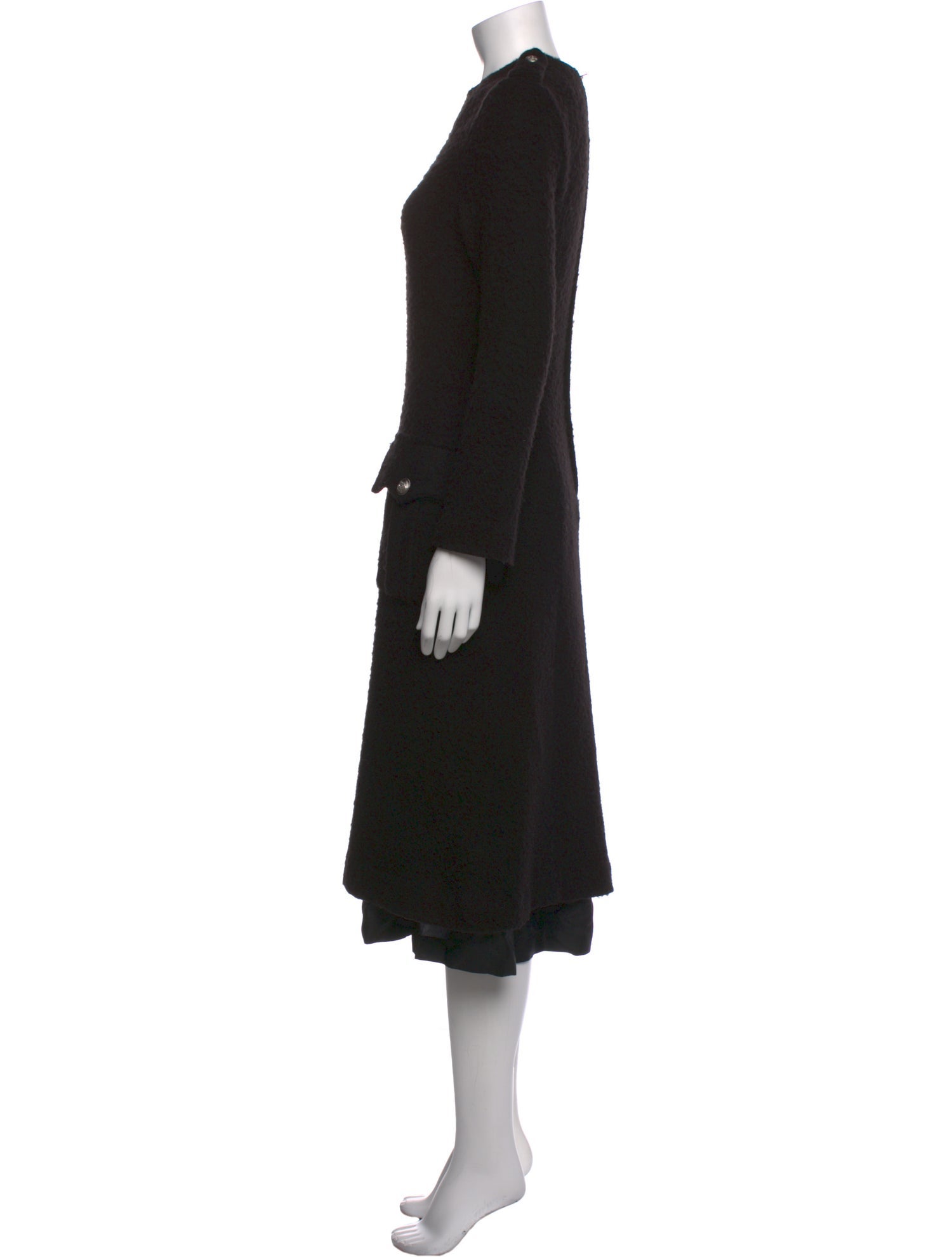 Comme des Garçons Noir Kei Ninomiya Mock Neck Long Dress