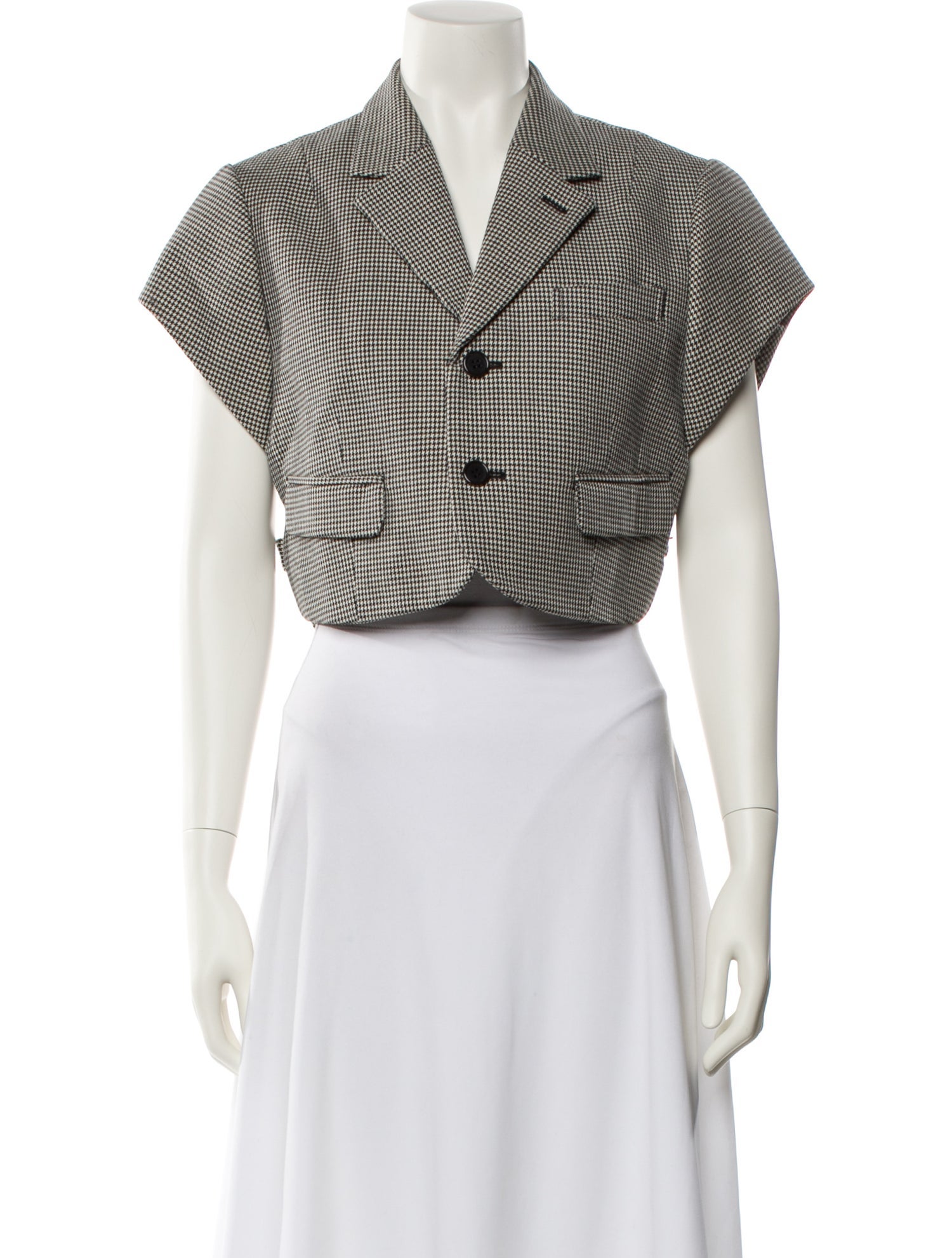 Comme des Garçons Noir Kei Ninomiya Wool Houndstooth Print Blazer