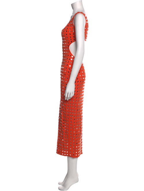 CDGNY by CD Greene Polka Dot Print Midi Length Dress