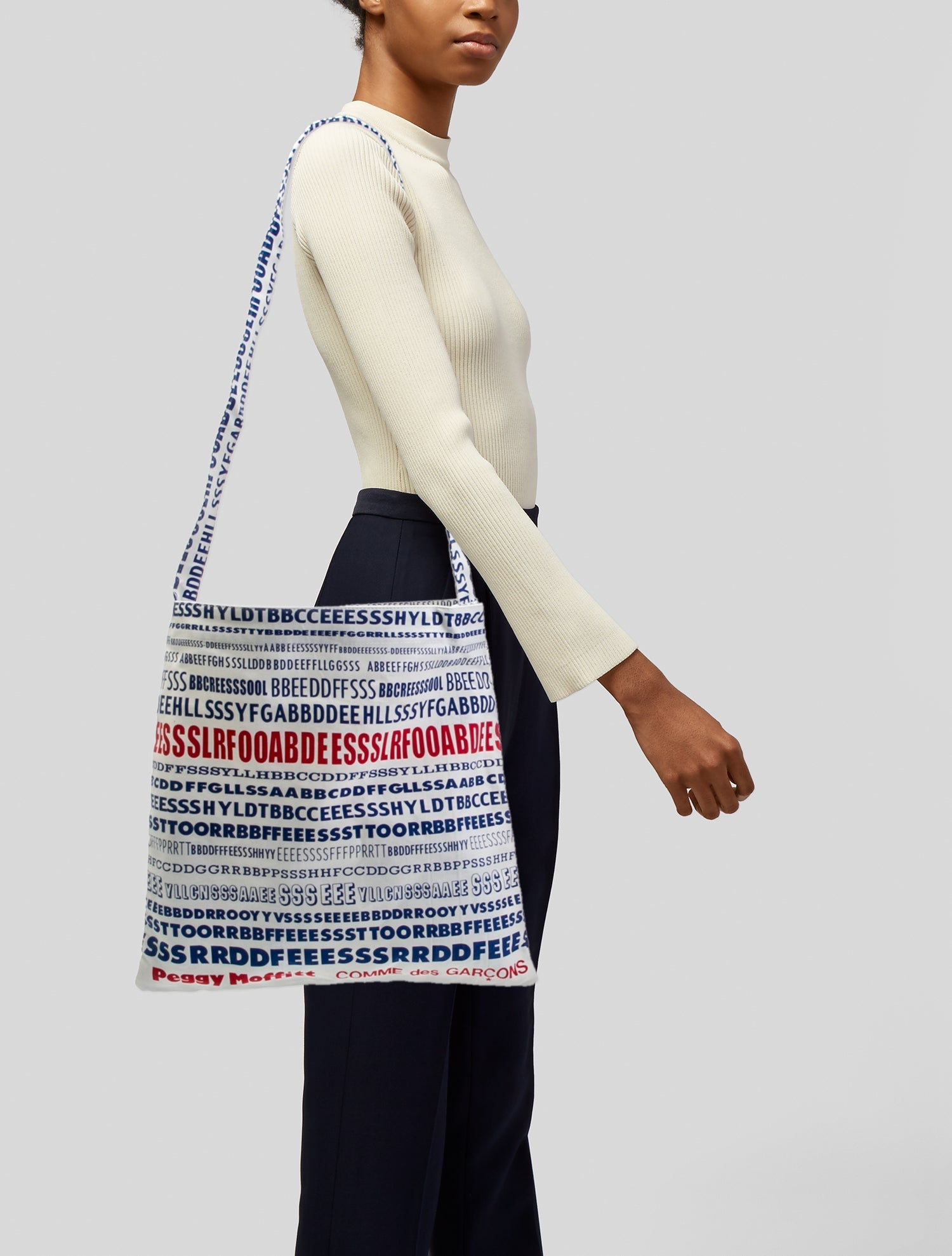 Comme des Garcons x Peggy Moffitt Canvas Crossbody Bag Vintage