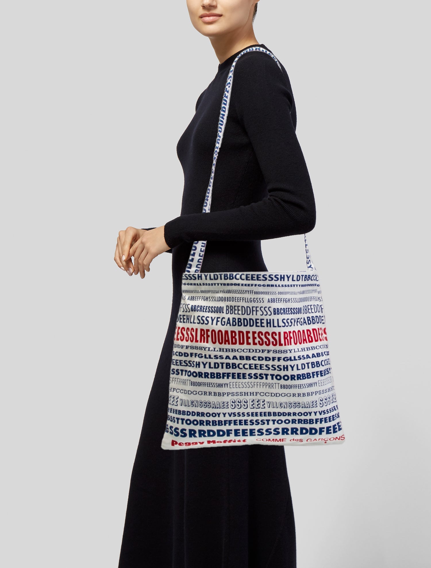 Comme des Garcons x Peggy Moffitt Canvas Crossbody Bag Vintage