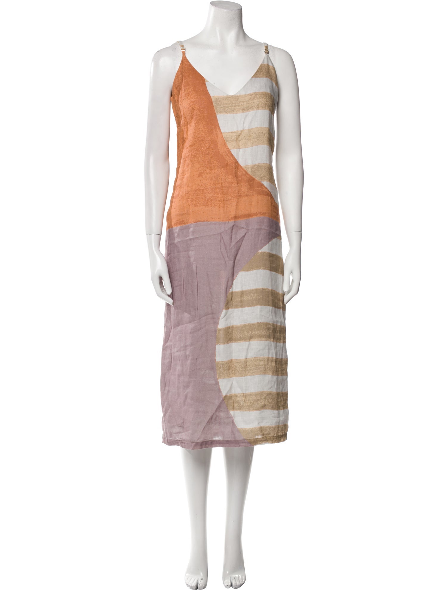 Cala de la Cruz Linen Midi Length Dress