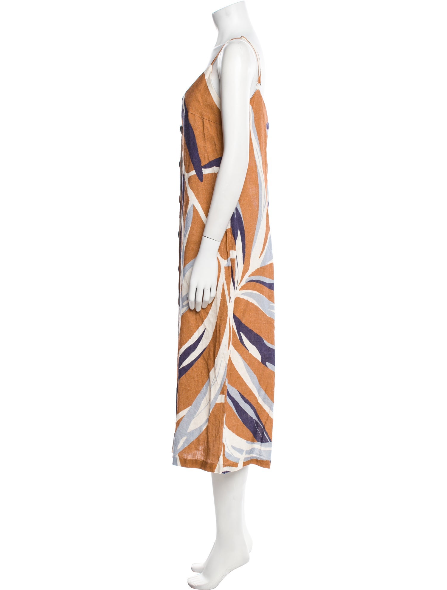 Cala de la Cruz Printed Long Dress