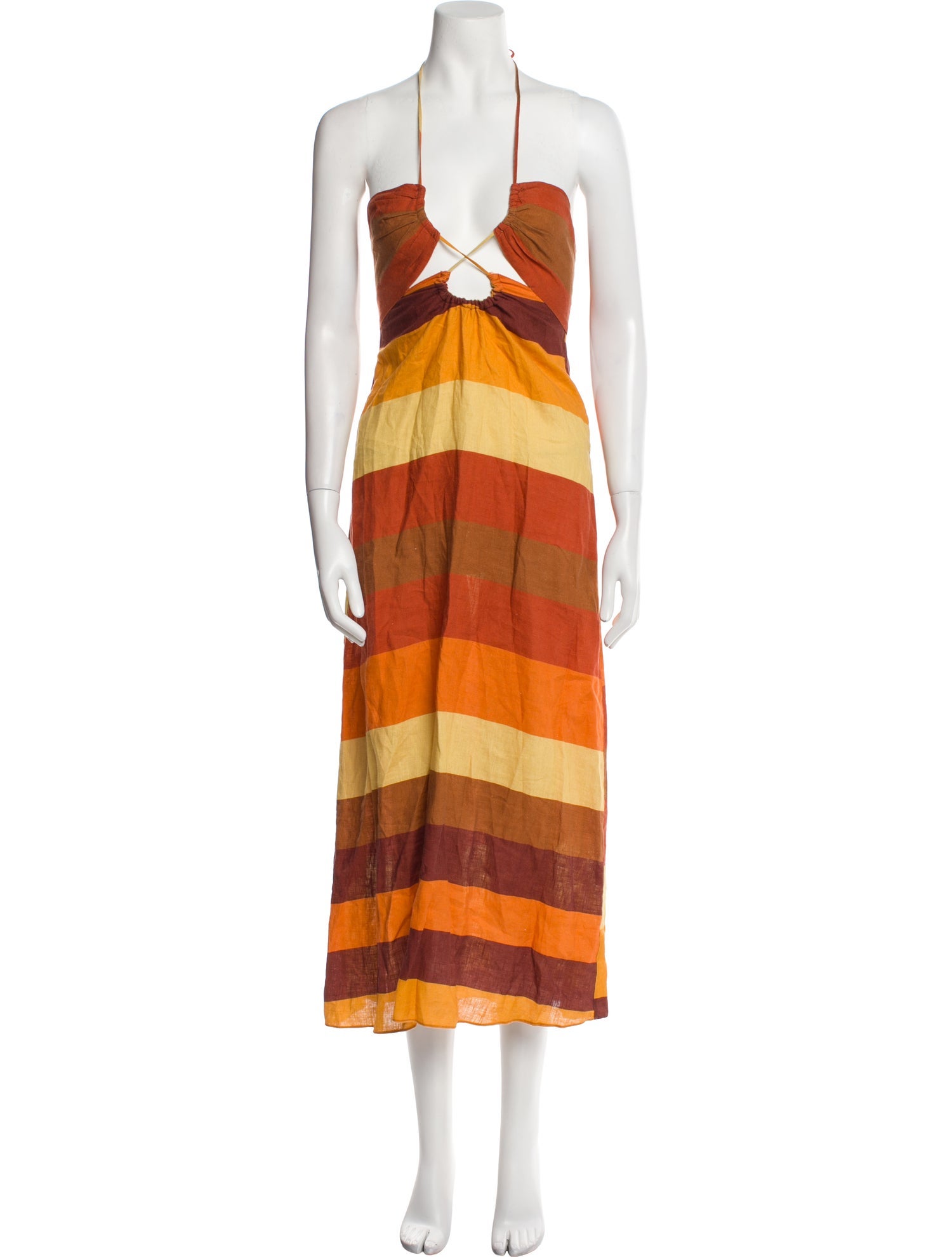 Cala de la Cruz Linen Midi Length Dress