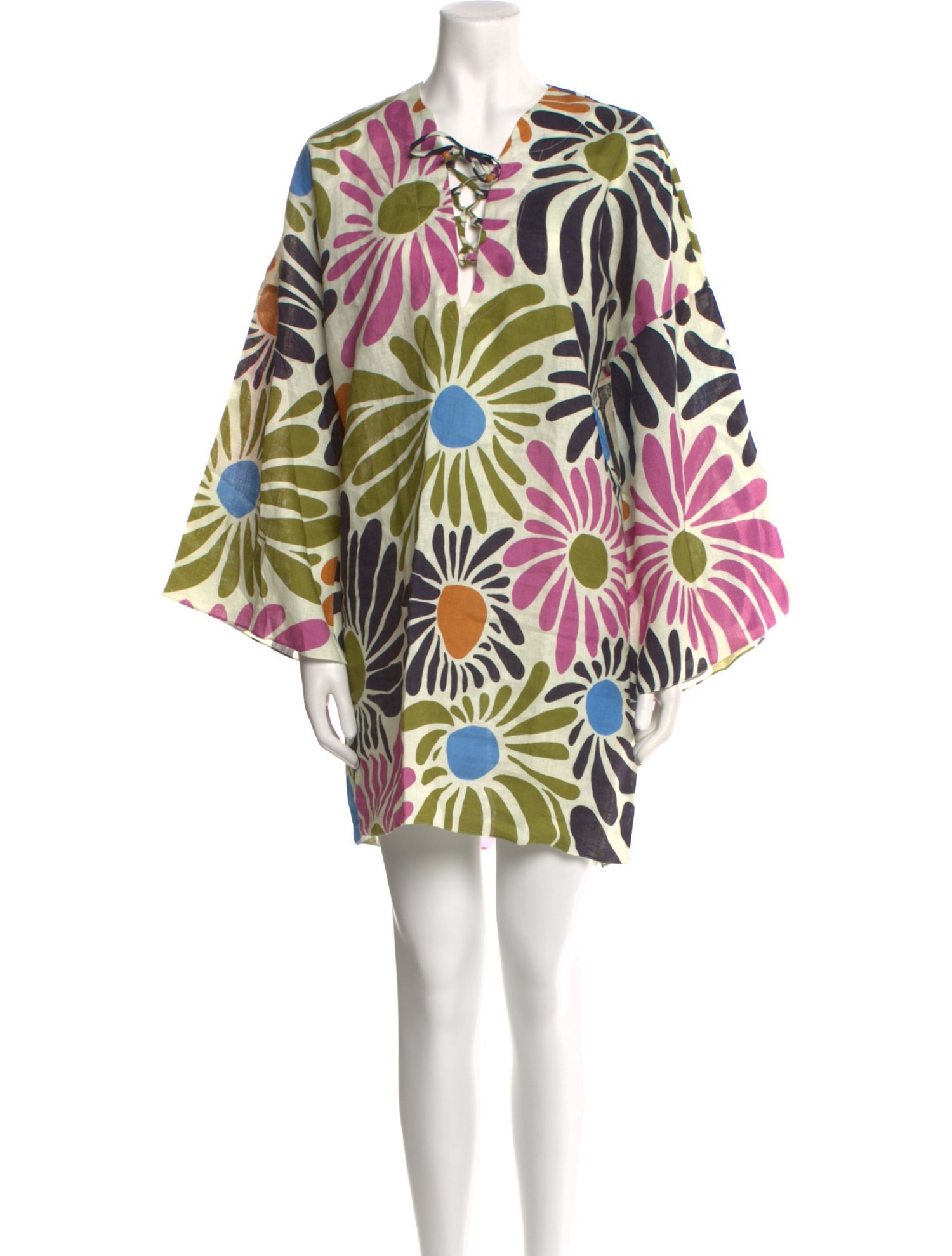 Cala de la Cruz Floral Print Mini Dress