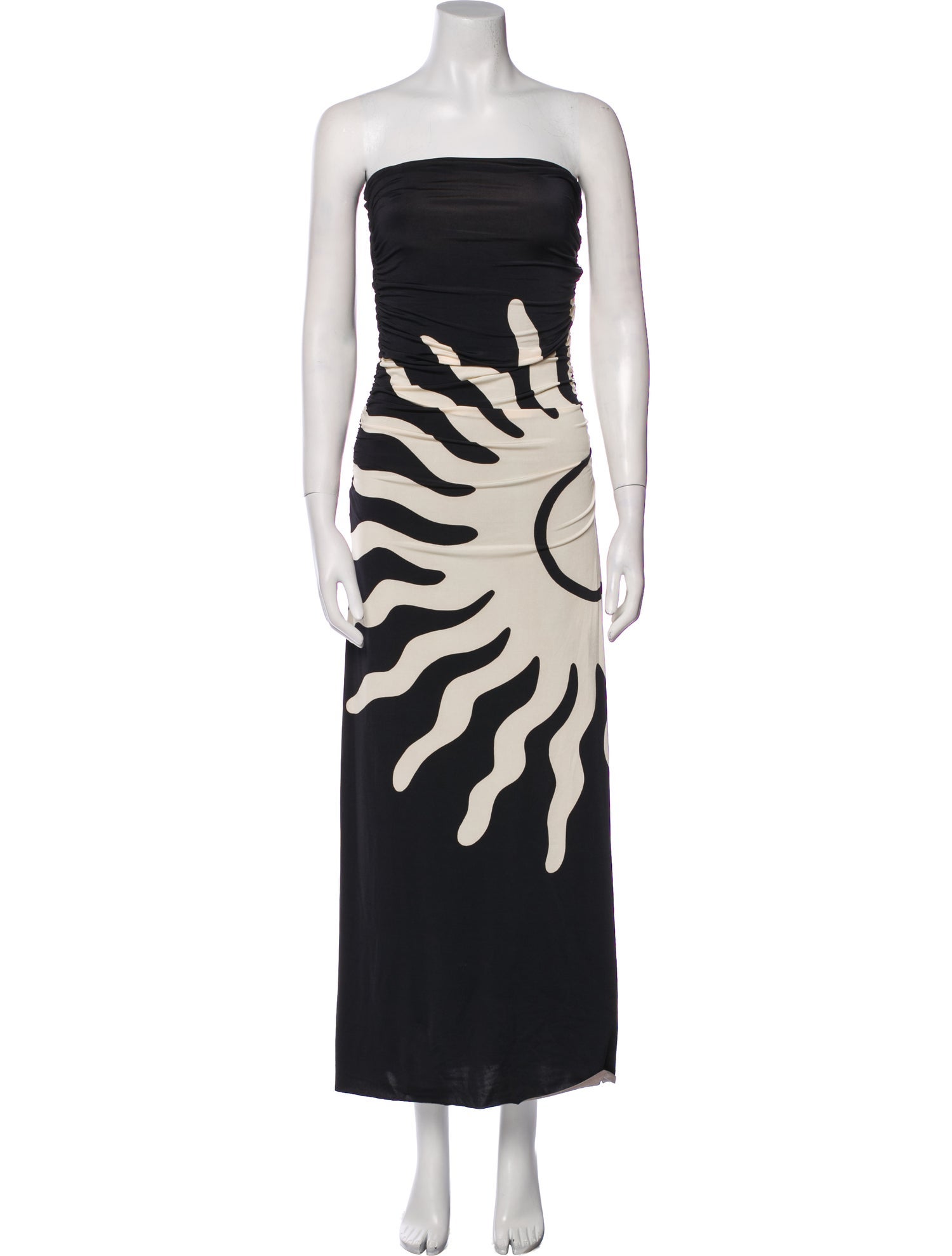 Cala de la Cruz Printed Midi Length Dress w/ Tags