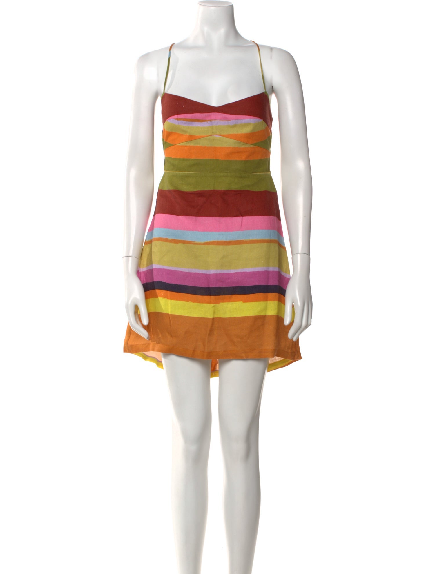 Cala de la Cruz Striped Mini Dress