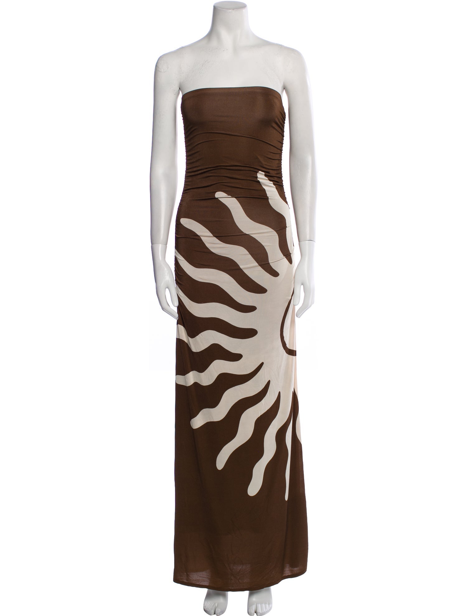Cala de la Cruz Graphic Print Midi Length Dress