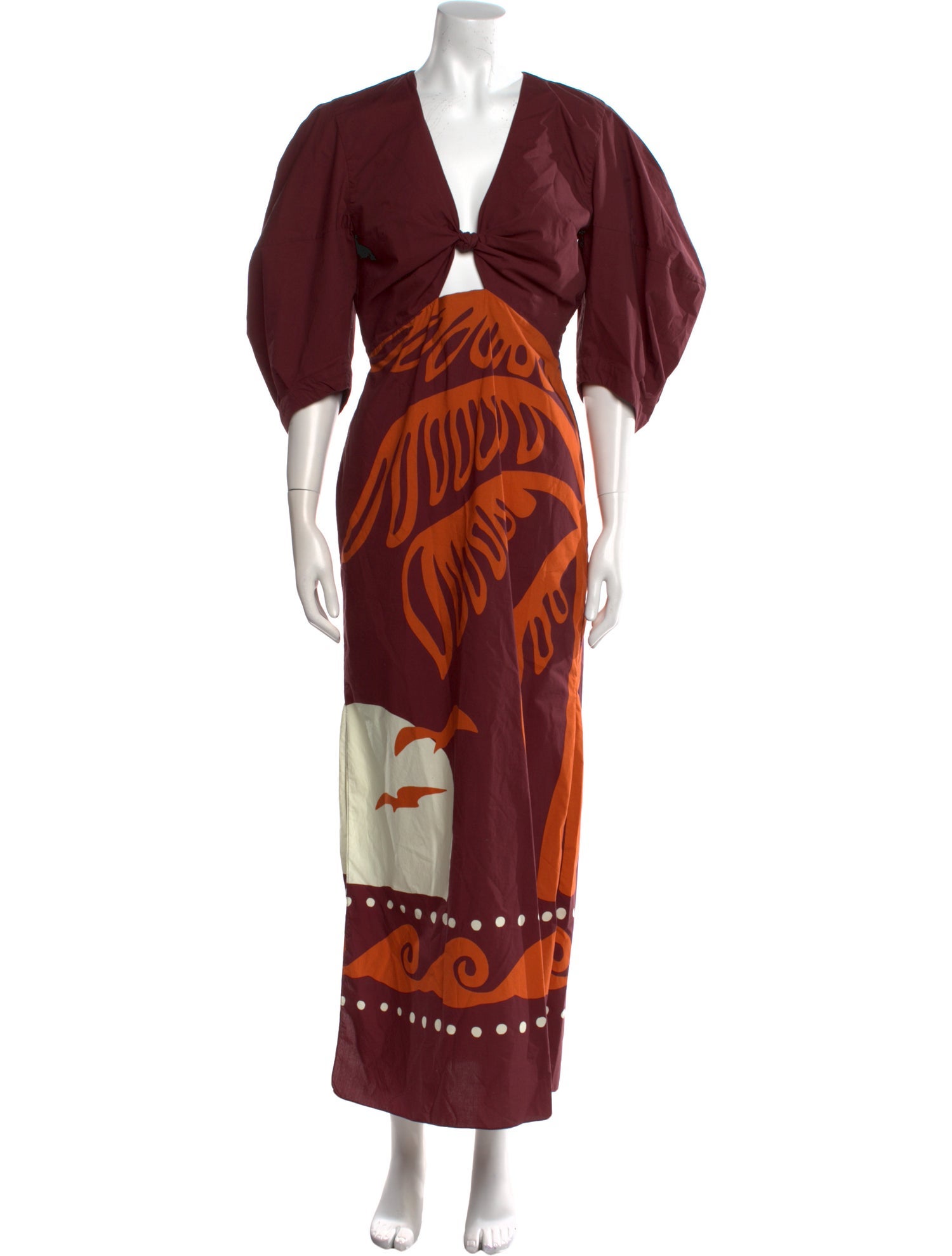 Cala de la Cruz Printed Long Dress