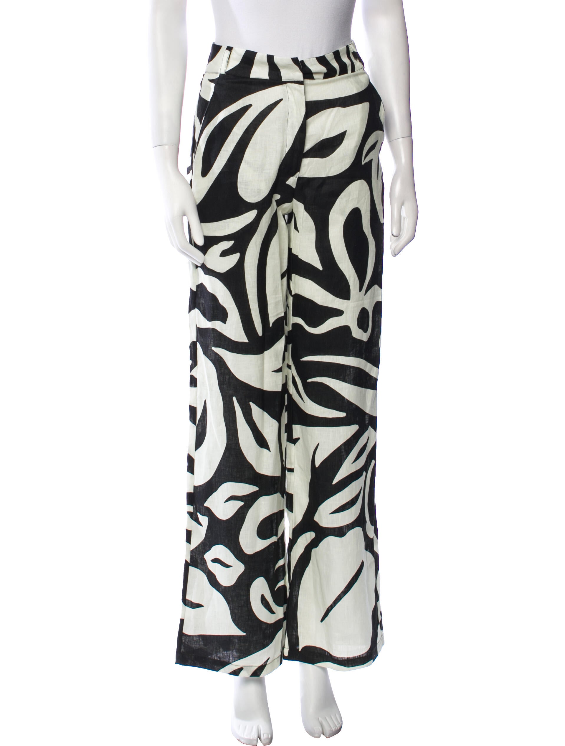 Cala de la Cruz Printed Wide Leg Pants