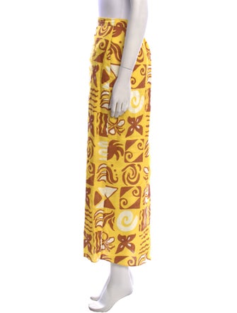 Cala de la Cruz Linen Midi Length Skirt