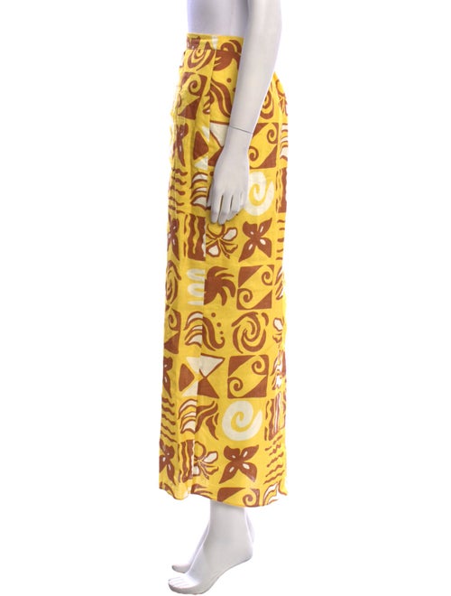 Cala de la Cruz Linen Midi Length Skirt