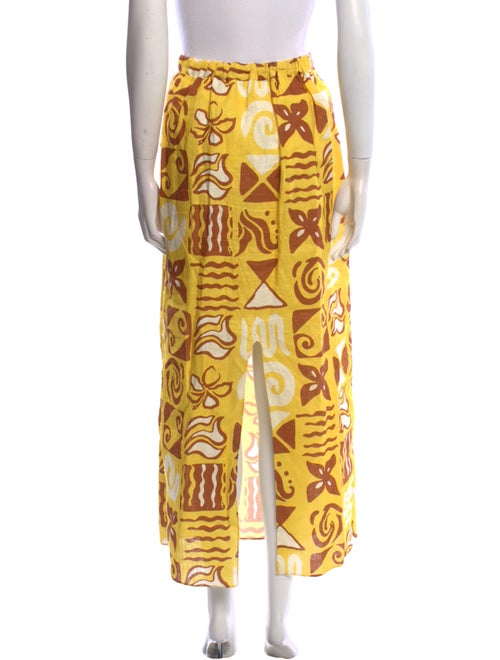 Cala de la Cruz Linen Midi Length Skirt