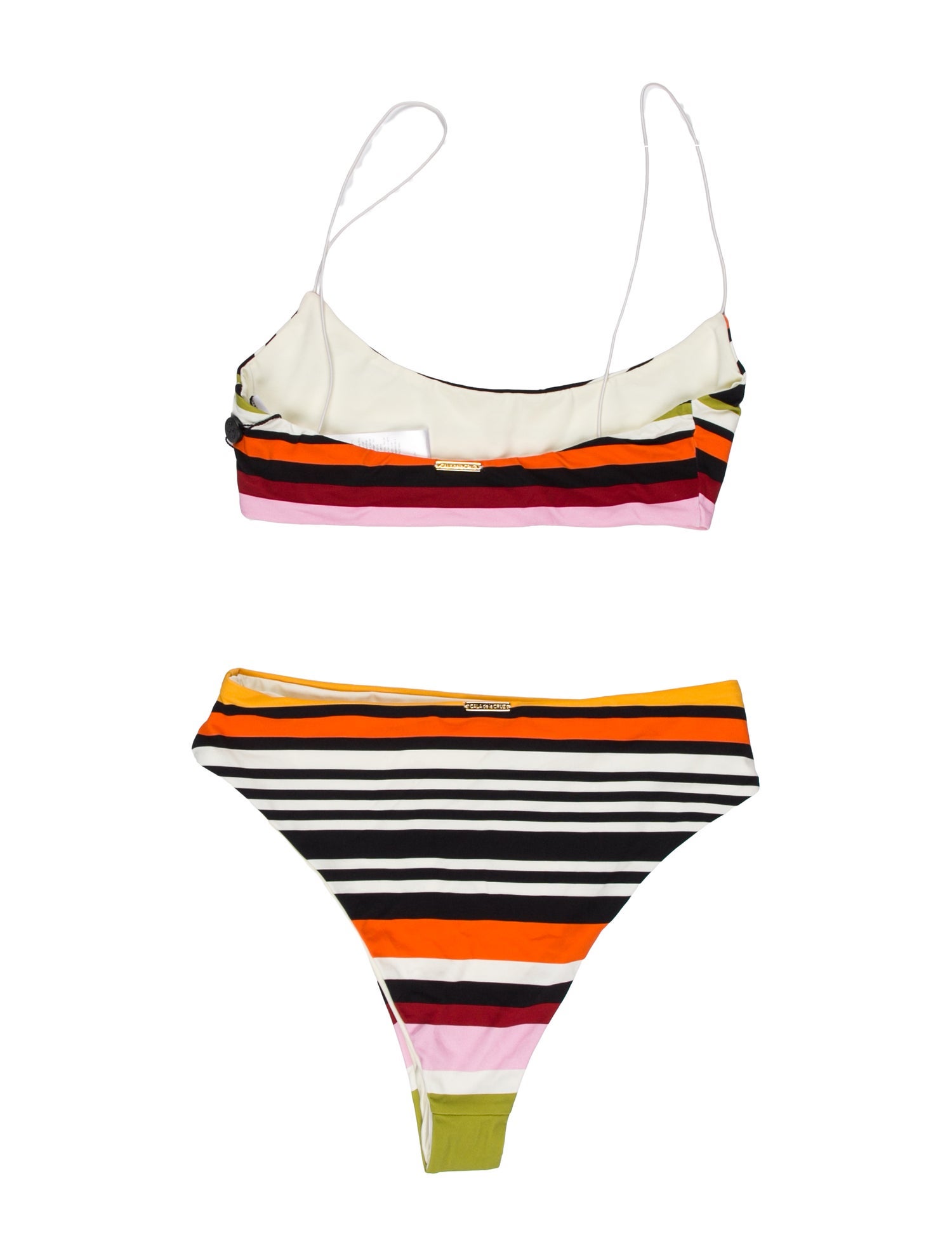 Cala de la Cruz Striped Bikini w/ Tags